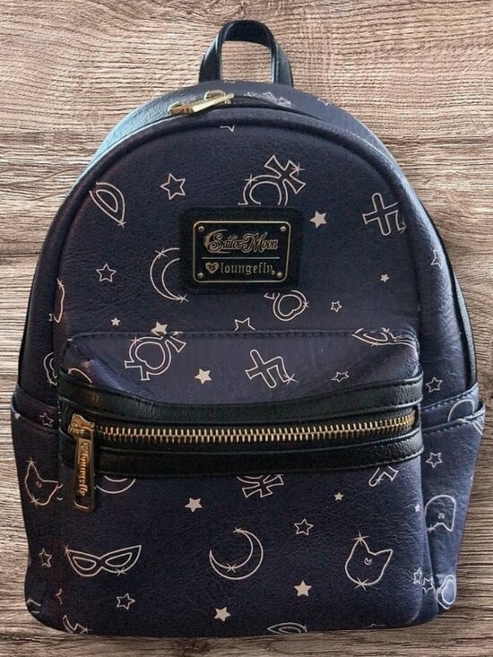NEW!!! Loungefly x Sailor Moon Constellations Navy Mini Backpack